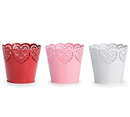 4&quot; HEART CUT OUT POT COVERS