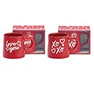 Related Product Image for RED/WHITE LOVE YOU  XOXO MESSAGE MUG 