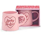 Related Product Image for PINK LUCKY IN LOVE MESSAGE MUG 