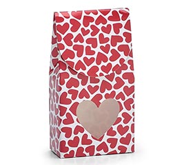 FLOATING RED HEARTS CANDY BOX
