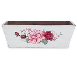 RECTANGLE WOOD COTTAGE AMOUR PLANTER