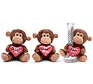 Related Product Image for PLUSH VALENTINE MONKEYS ASTD MESSAGE 