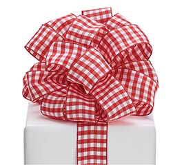 #9 RED GINGHAM RIBBON