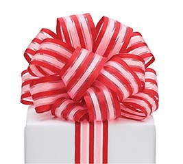 #9 RED AND PINK STRIPE RIBBON