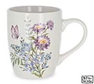 Related Product Image for MUG PURPLE AND BLUE FLOWERS  BUTTERFLY 