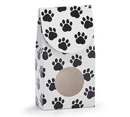 PAW PRINT ON WHITE CANDY BOX