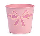 Related Product Image for 6&quot; PINK BOW POT COVER 