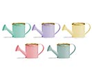 Related Product Image for ASTD SPRING WATERING CANS WITH GOLD RIM 