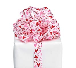 RED AND PINK HEARTS #5 RIBBON