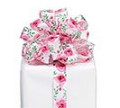 Related Product Image for PINK FLORAL ROSE #5 RIBBON 