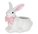 Related Product Image for CERAMIC WHITE BUNNY SHAPE PLANTER 