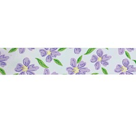 #5 PURPLE FLOWER RIBBON