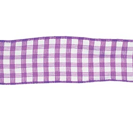 #9 RIBBON PURPLE GINGHAM