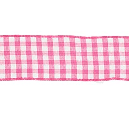 #9 RIBBON FUCHSIA GINGHAM