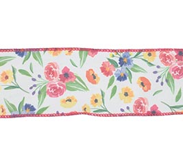 #40 BRIGHT SPRING FLOWER RIBBON