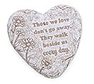 Related Product Image for BEREAVEMENT MESSAGE ON HEART STONE 