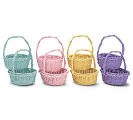SPRING COLOR WILLOW BASKETS