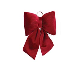 SMALL RED VELVET BOW