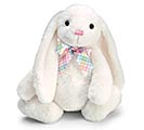 Related Product Image for PLUSH WHITE BUNNY WITH PLAID BOW TIE 