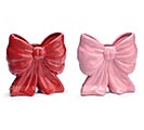 Related Product Image for ASTD PINK OR RED BOW SHAPE VASE 