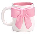 Related Product Image for LARGE PINK BOW ON WHITE CERAMIC MUG 