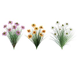 SILK CONE DAISIES ASSORTED COLORS