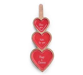 HEART SECTIONAL MANGO WOOD TRAY