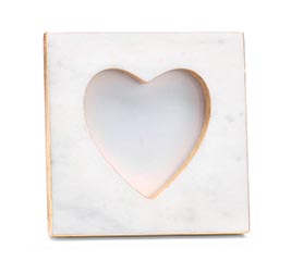 MARBLE HEART PICTURE FRAME