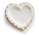 Related Product Image for MARBLE HEART SHAPED TRAY WITH GOLD FOIL 