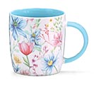 Related Product Image for MUG 12 OZ BLUE/PINK FLORAL IN GIFT CADDY 