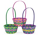 Related Product Image for SMALL COLORFUL BAMBOO BASKETS 