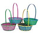 Related Product Image for BRIGHT COLOR BAMBOO BASKETS ASTD 