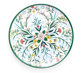 9&quot; FLORAL MELAMINE PLATES