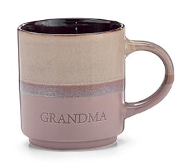 MUG TWO TONE WITH ENGRAVED GRANDMA