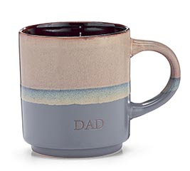 MUG TWO TONE WITH ENGRAVED DAD