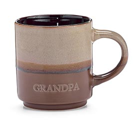 MUG TWO TONE WITH ENGRAVED GRANDPA