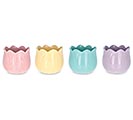 Related Product Image for ASSORTED TULIP SHAPE CERAMIC PLANTER 