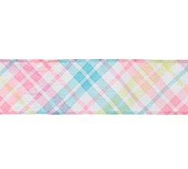 #9 SPRING PLAID RIBBON