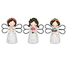Related Product Image for GARDEN ANGEL WITH METAL WINGS FIGURINE 