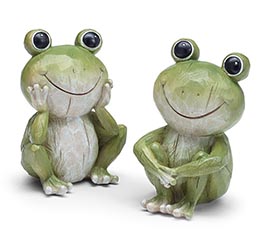RESIN FROG ASSORTMENT FIGURINE