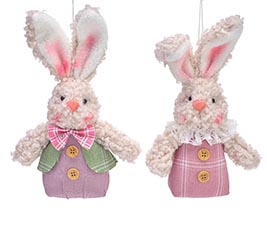 LITTLE BUNNIES IN WOOD CRATE DISPLAY
