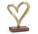 Related Product Image for GOLD ALUMINUM HEART SHELF SITTER 