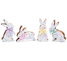 Related Product Image for MANGO WOOD DITSY FLORAL BUNNY SITTERS 