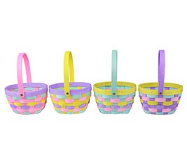 PASTEL WOOD CHIP BASKETS