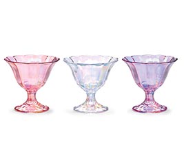 IRIDESCENT SPRING SHERBET DISH/VASE