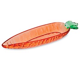 CARROT SHAPED GLASS CANDY DISH