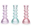 Related Product Image for ASTD SPRING GLASS CANDLEHOLDERS 
