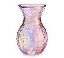 Related Product Image for IRIDESCENT PINK PRESSED HEART VASE LARGE 