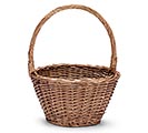 Related Product Image for WILLOW BASKET WITH OVERHEAD HANDLE 