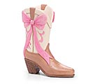 Related Product Image for PINK BOW COWGIRL BOOT SHAPE RESIN VASE 